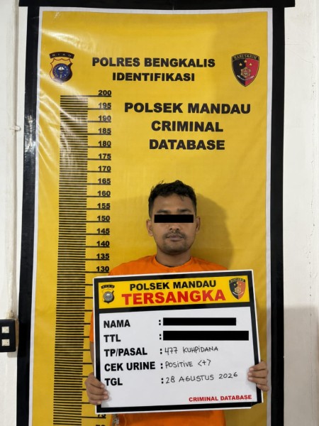 Maling Motor di Tambusai Batang Dui, AR Warga Mandau Duri, Meringkuk Dalam Sel