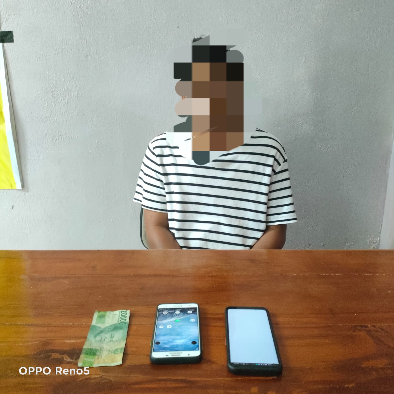 Sita Uang Rp. 20 Ribu, Diduga Agen Judi Togel Dibekuk Opsnal Mandau