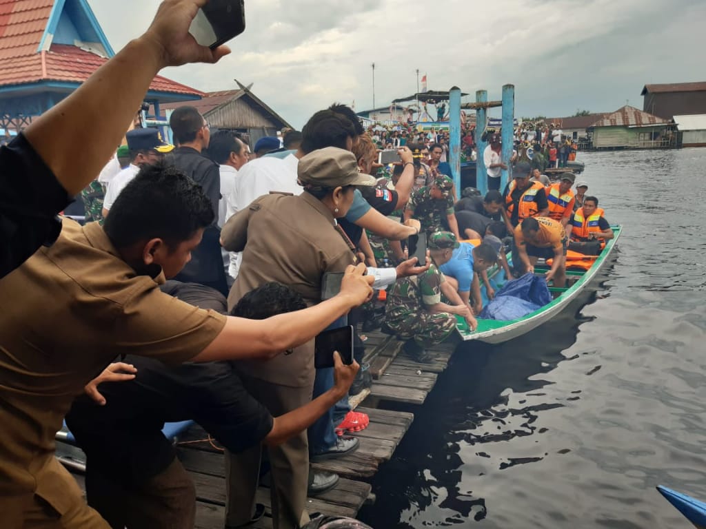 Tujuh Orang Dilaporkan Meningal Dalam Tabrakan Kapal di Sungai Sebangau, Salah Satunya Dandim 1011