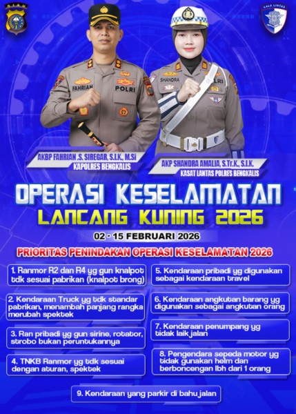 Operasi Lancang Kuning, 9 Pelanggaran Siap Diberikan Skala Penindakan Prioritas