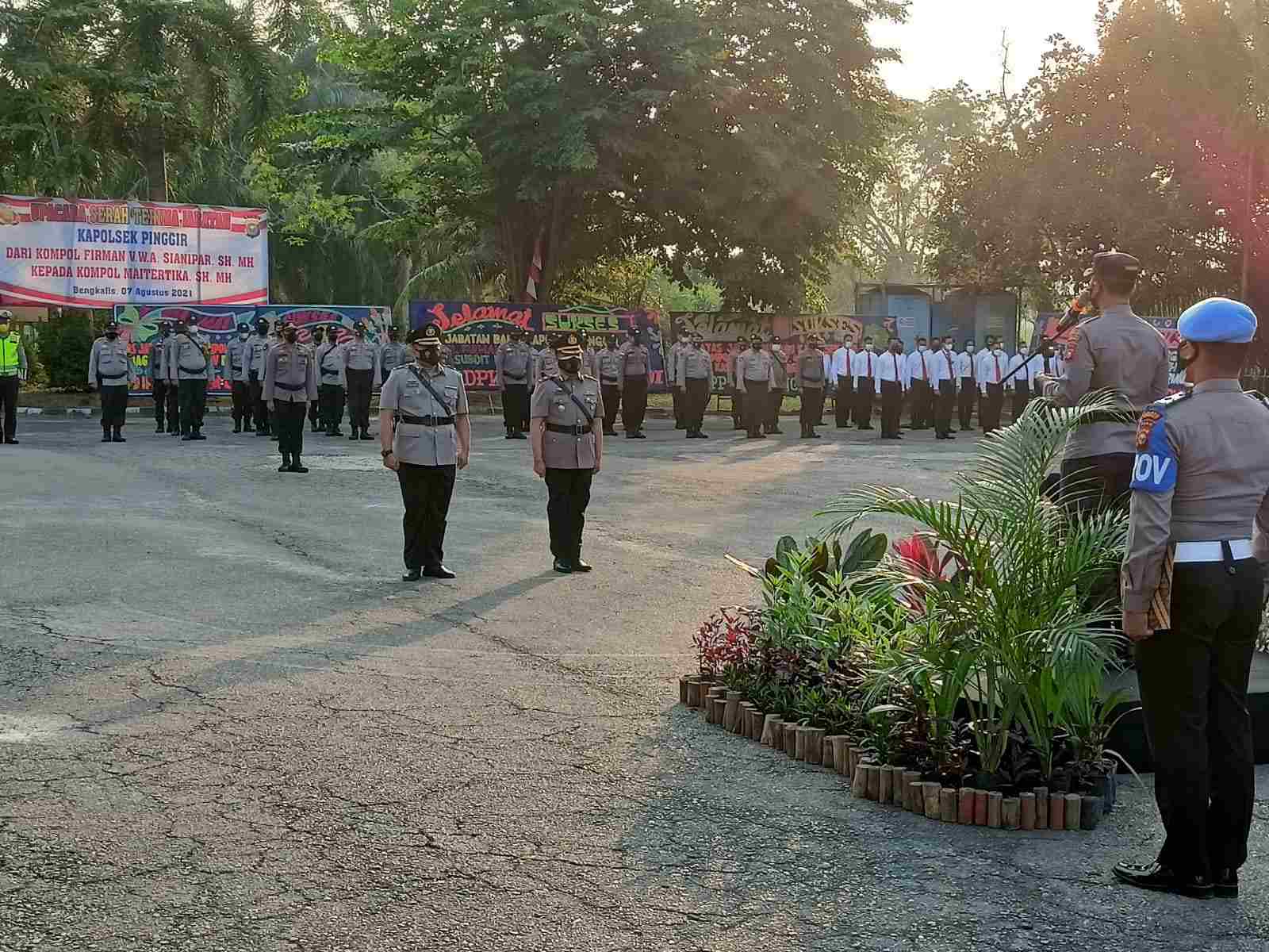 Mantan Kanit Reskrim Polsek Mandau Kini Menjabat Kapolsek Pinggir