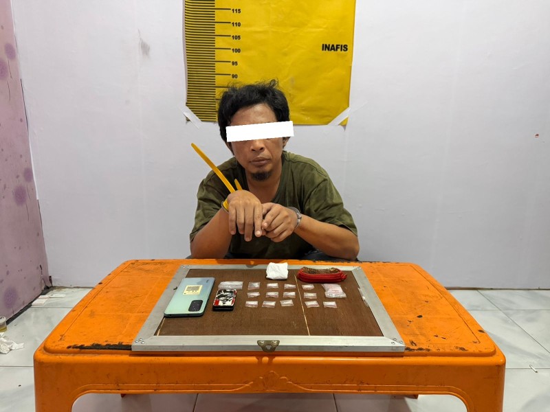 Pengedar Sabu 4,70 Gram Dibekuk di Jalan Aman Kopelapip Mandau, Pelaku Positif Narkoba