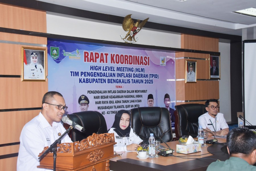 Bupati Kasmarni Berharap Rakor HLM dan TPID Bengkalis, Wujudkan Komitmen Bersama dan Langkah Strategis Kendali Inflasi