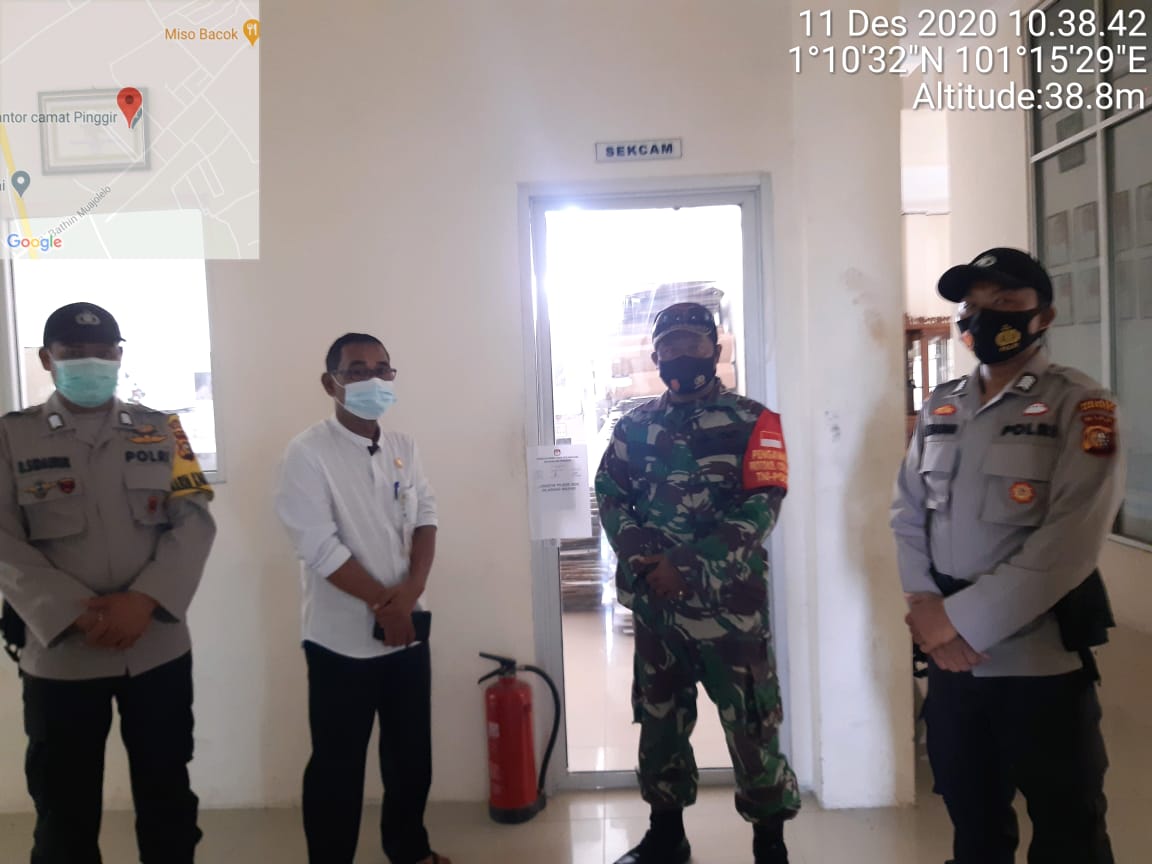 Pengamanan Kotak Suara, TNI Kawal Ketat Kantor PPK 4 Kecamatan