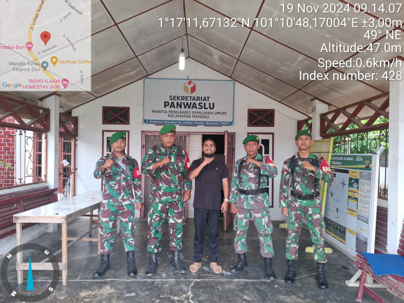 DPP Serda A. Junaidi Berpatroli OMP Bersama Sinergritas TNI - Polri di Wilayah Kecamatan Mandau