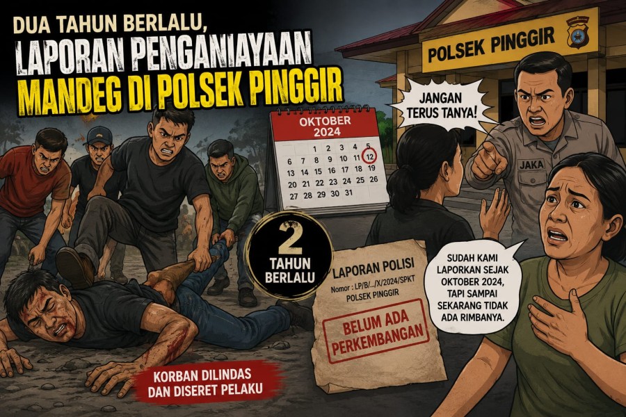 Telah 2 Tahun Berlalu, Laporan Penganiayaan Mandeg di Polsek Pinggir