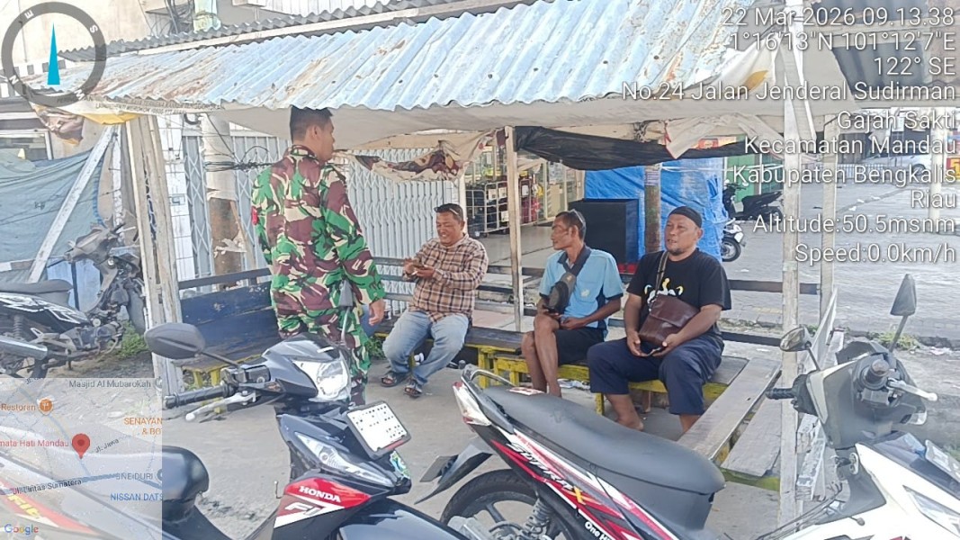 Babinsa Sertu Firman Sihotang Berikan Penyuluhan Pancasila Kepada Warga Batang Serosa, Mandau