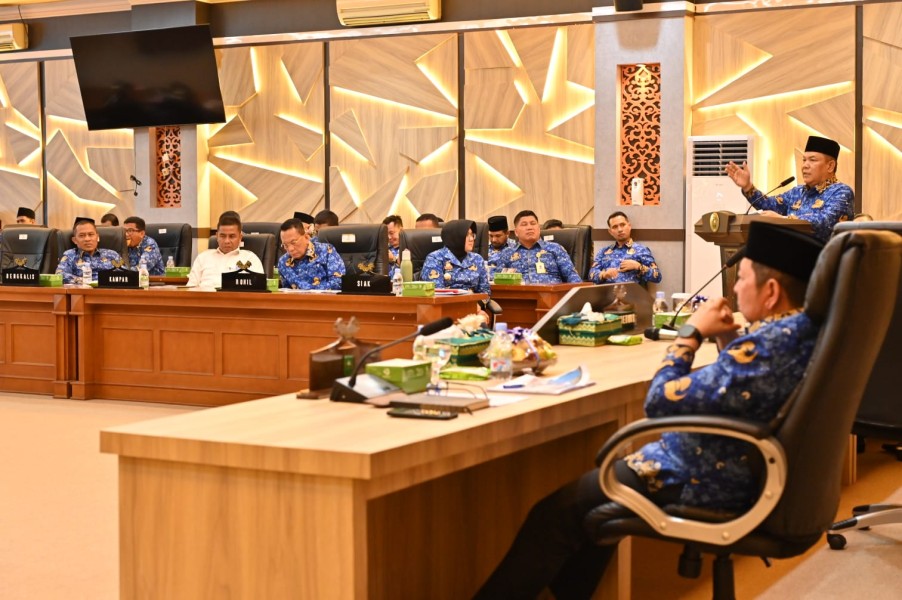 Wabup Bengkalis Hadiri Rakor Akhir Gugus Tugas Reforma Agraria Provinsi Riau Tahun 2025