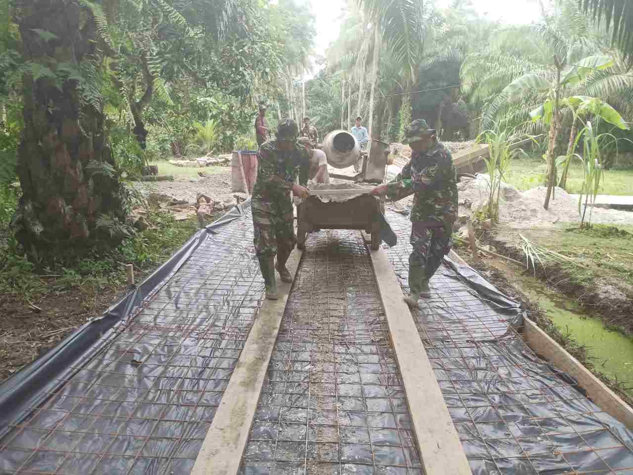 Membangun Cita-cita Nasional, TMMD 108 Bangun Jalan Desa Temiang
