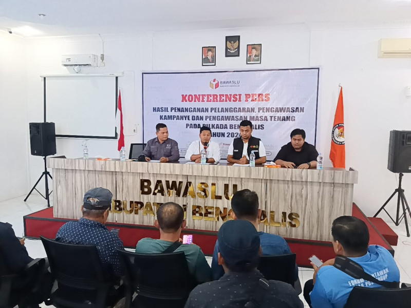 Bawaslu Bengkalis Ekspose Penanganan Pelanggaran Selama Tahapan Kampanye Pilkada 2024