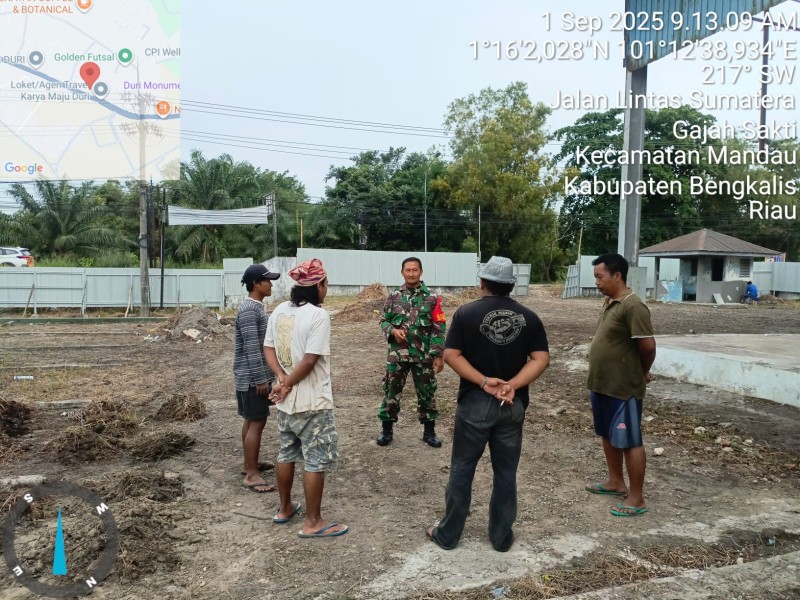 Babinsa Serka Agung Saputro Berikan Penyuluhan Pancasila di Kelurahan Gajah Sakti, Kampung Pancasila