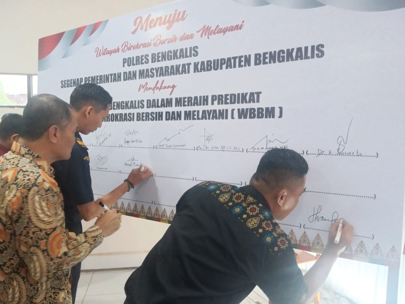 Plt PWI Bengkalis Dukung Polres Menuju Predikat WBBM