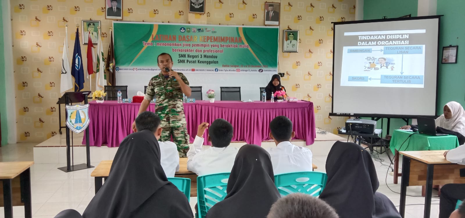 Danposramil Bathin Solapan Letda Arh. R. Sinaga Berikan Wasbang dan Pelatihan PBB