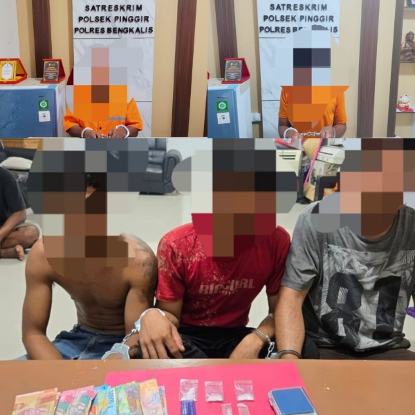 Dalam Sehari, 5 Terduga Pelaku Narkoba Diamankan Polres Bengkalis