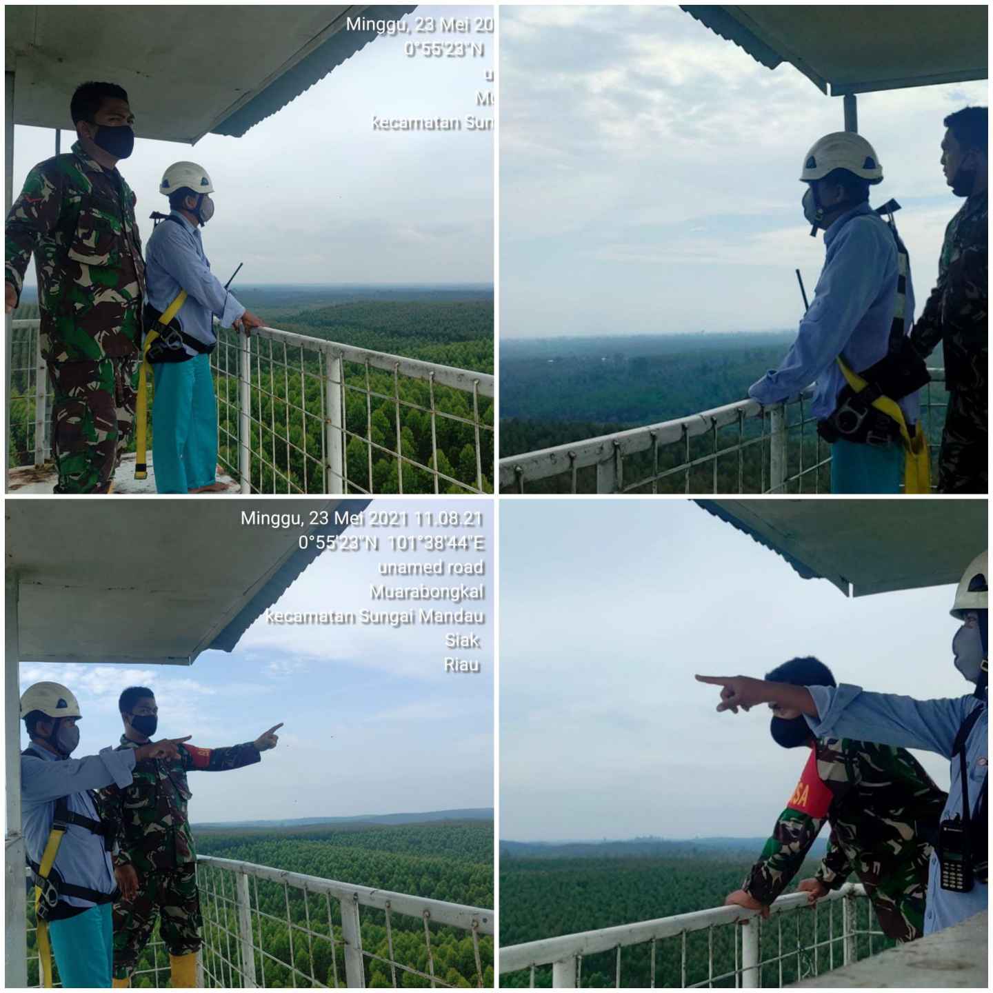 Berpatroli Dari Ketinggian, Kopda Bambang Memantau Titik Hot Spot