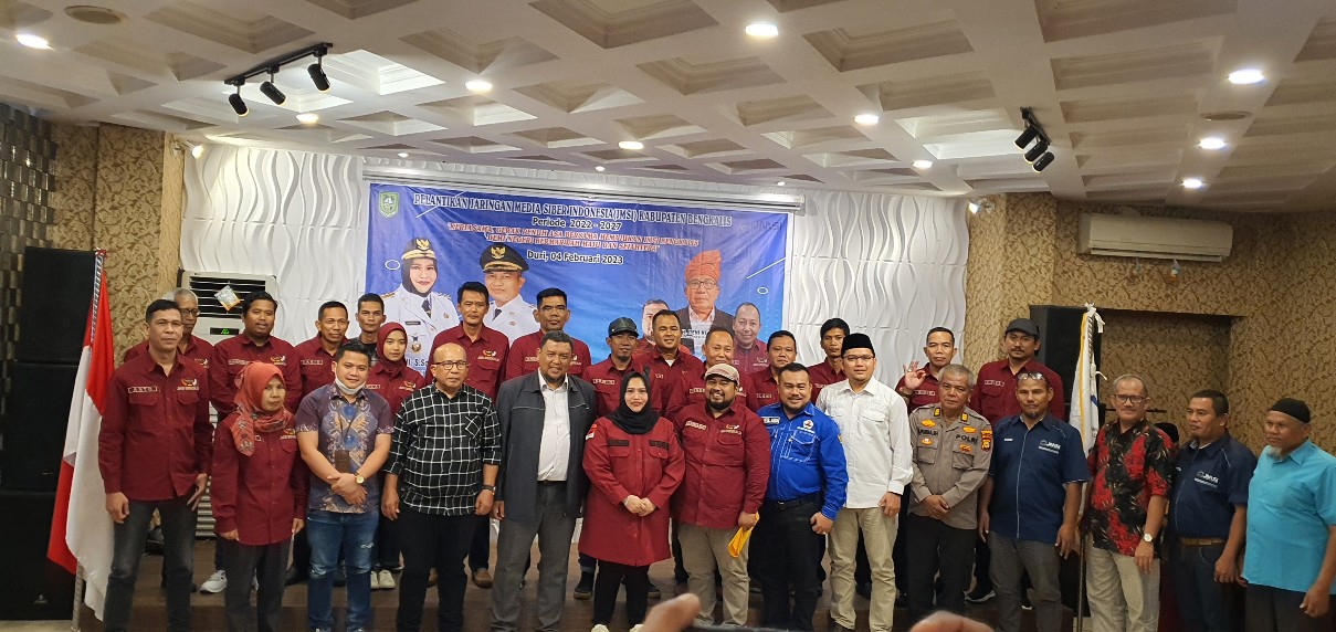 Bupati Bengkalis Kasmarni Hadir Pada Pelantikan JMSI Bengkalis 2022-2027 di Duri