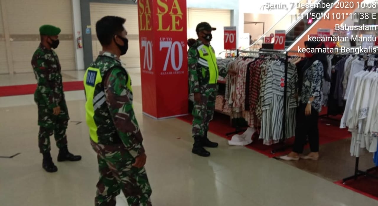 Serda Fikri Himbau Wajib Masker dan Protkes di Mall Mandau City