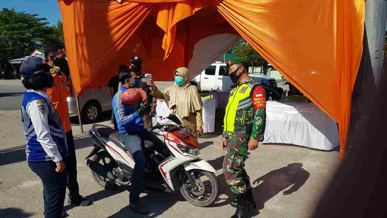 Wajib Masker Simpang Pokok Jengkol, Koptu Heriyadi Kawal Pendisiplinan