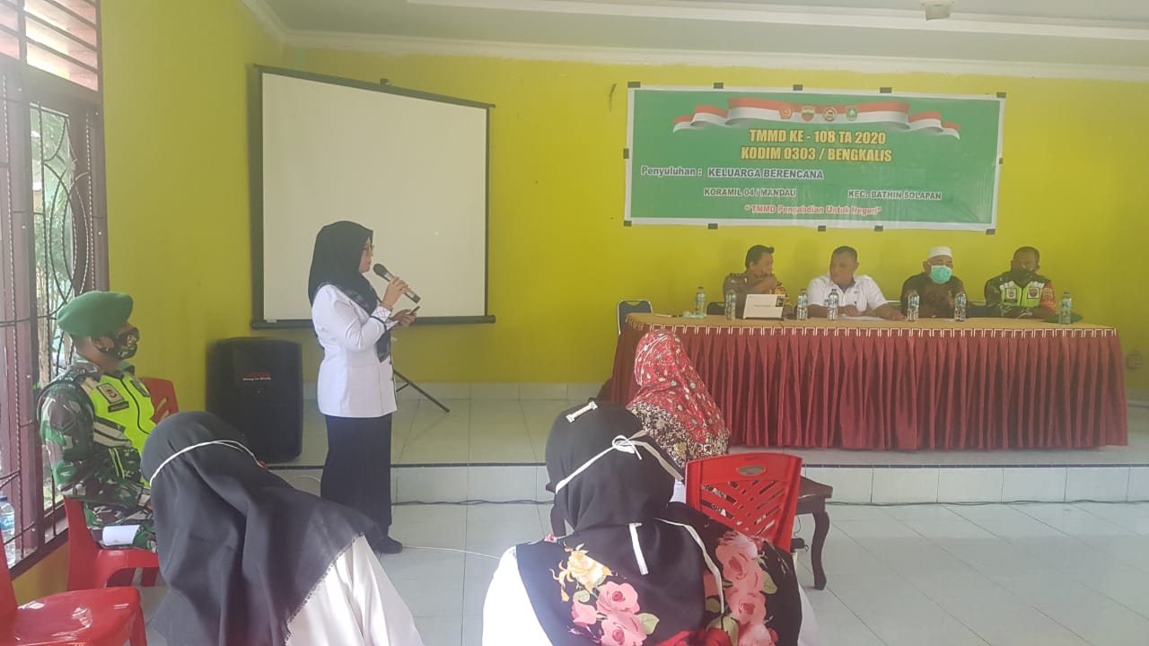 Program Non Fisik TMMD Ke-108, Penyuluhan KB di Desa Kesumbo Ampai