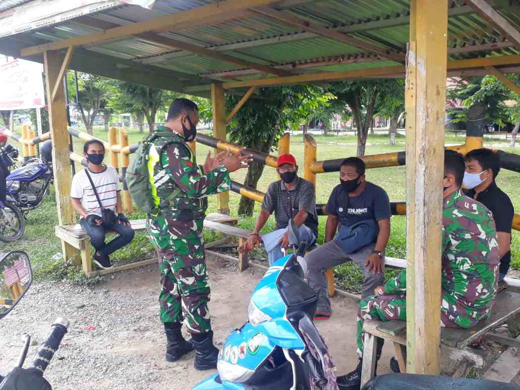 Koptu Paino Babinsa Koramil 04/Mandau Sosialisasi Karhutla di Kelurahan Pematang Pudu