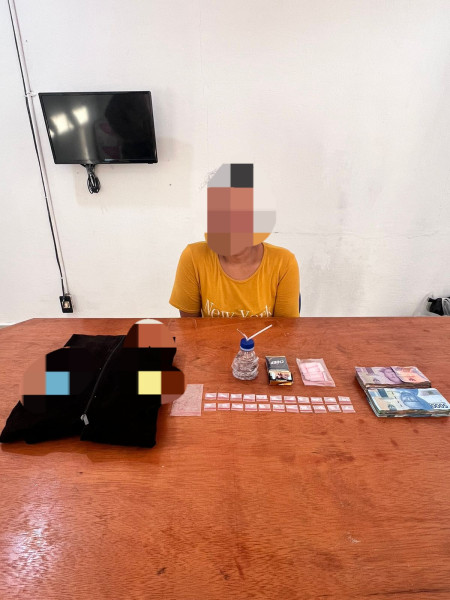EI Ibu Rumah Tangga Dibekuk Opsnal Polsek Mandau Terkait Kepemilikan 4,5 Gram Narkotika