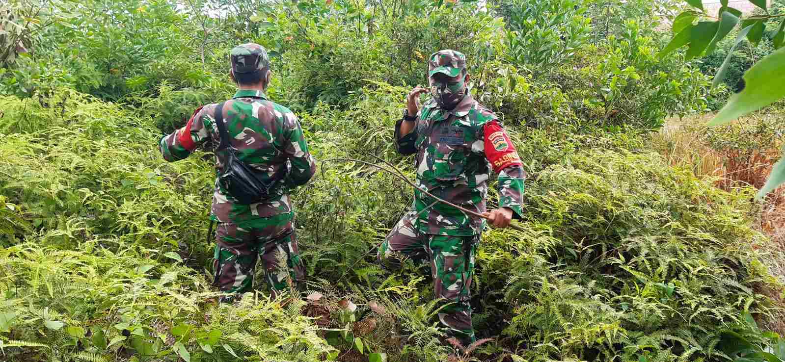 Desa Pinggir dan Buluh Apo Menjadi Target Patroli Hotspot Oleh Babinsa Serka N. Saragih
