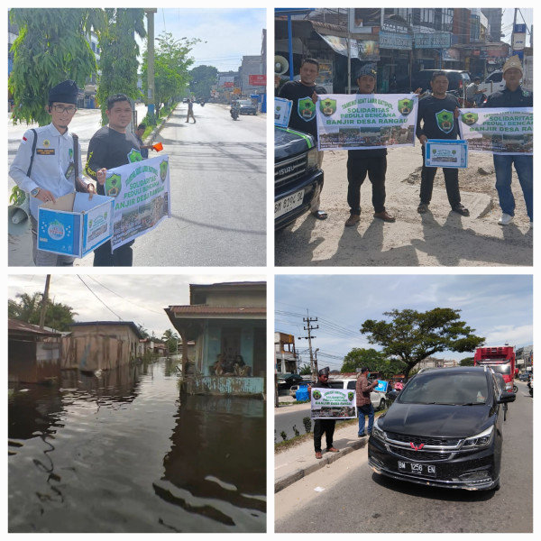 Peduli Terhadap Korban Banjir, Tameng Adat LAMR Batsol Galang Bantuan