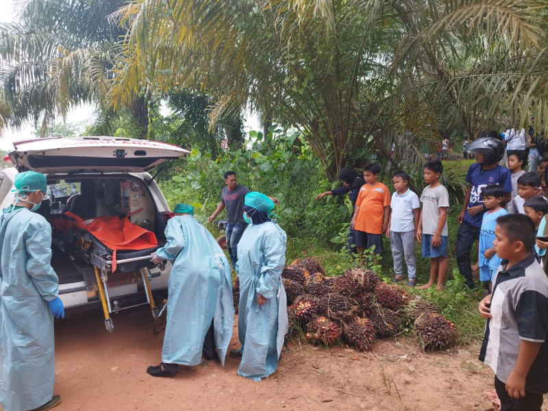 Keluarga Korban Mrs. X Datangi RSUD Mandau Untuk Menjemput Jenazah Korban