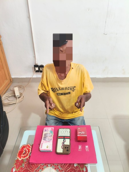 Gaek Setengah Abad Mnecoba Jadi Pengedar, Berakhir Dalam Sel