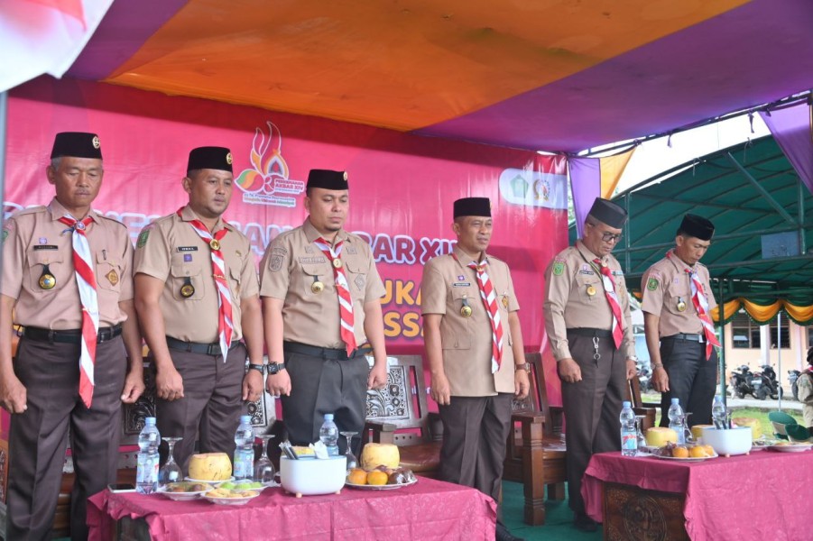 Wabup Bengkalis, Bagus Santoso, Resmi Buka Perkemahan Akbar Ke-14