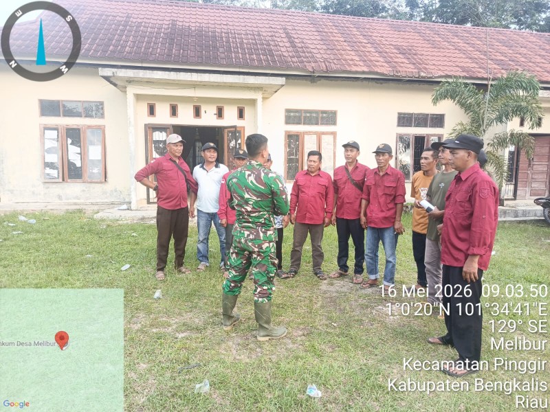 Babinsa Praka Amser Manulang Berikan Pemahaman Pancasila Kepada Warga Desa melibur, Talang Muandau