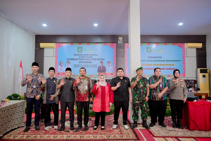 Fokus Infrastruktur, Bupati Bengkalis Paparkan Program Unggulan Kecamatan Pinggir