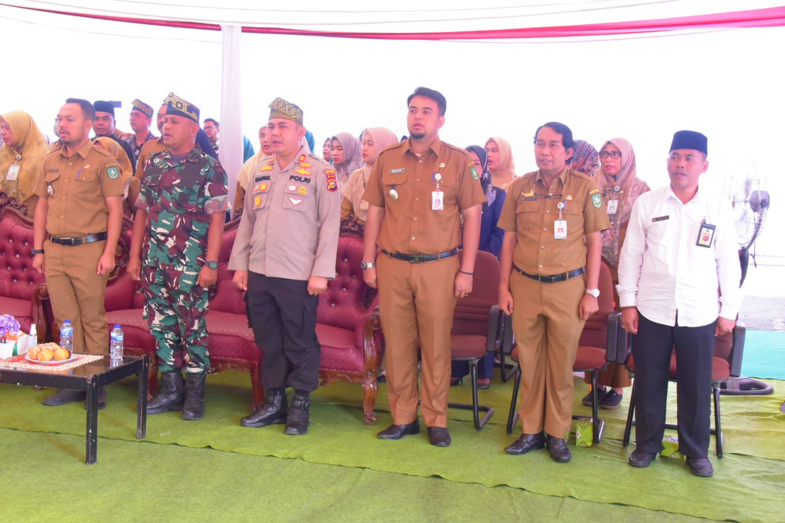 Danramil 03/Mandau Hadiri Kegiatan Penilaian Evaluasi Kinerja Kecamatan se Riau