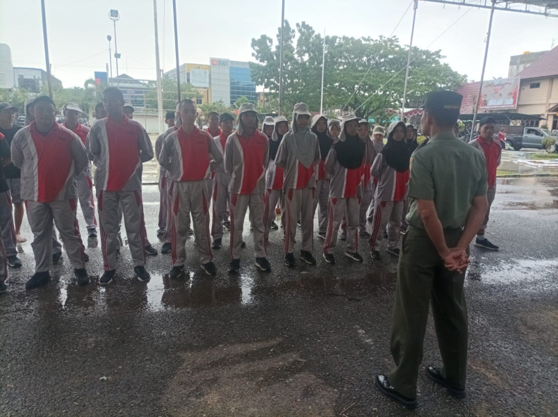 Babinsa Koramil 03/Mandau Sertu SDG Barus Berikan Wasbang Mengenai PBB kepada Siswa Kecamatan Mandau