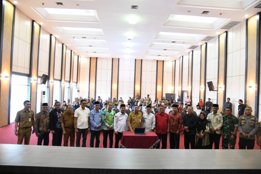 Mewakili Bupati, Sekda Bengkalis Hadiri Cabut Undian Pawai dan Bazar, Logo dan E-Book Panduan MTQ Riau