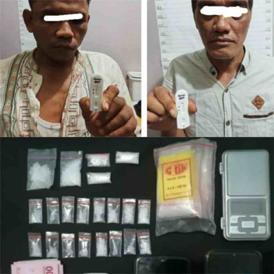 Timsus Restik Polres Bengkalis Cokok 2 Pengedar Sabu, 1 Diantaranya Warga Semunai 