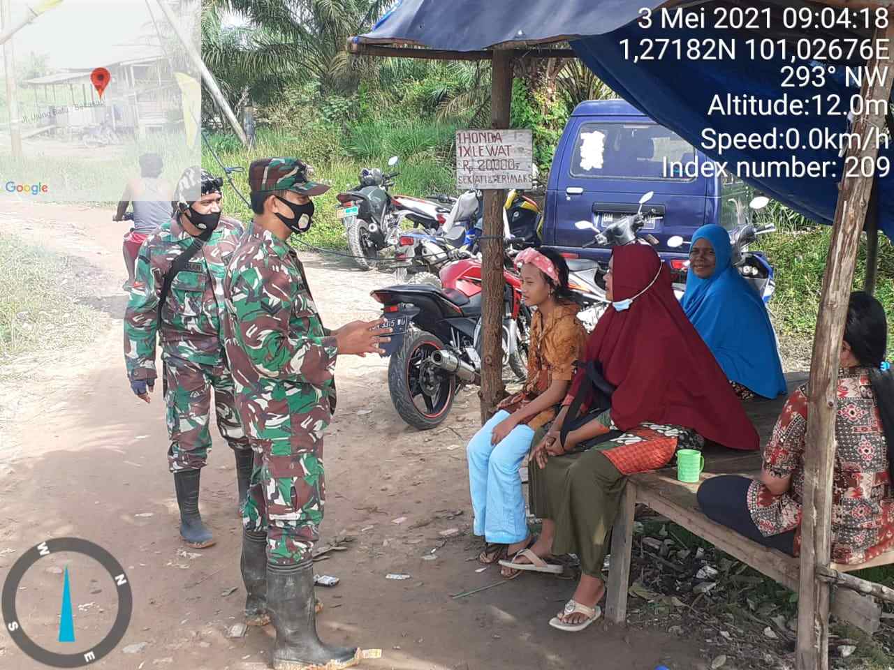 Sertu Agung Laksanakan Sosialisasi Karhutla di Desa Petani