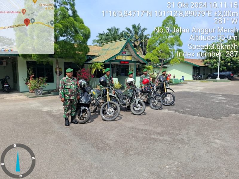 DPP Serma Agusliadi Berpatroli OMP Bersama Sinergritas TNI - Polri di Wilayah Kecamatan Mandau