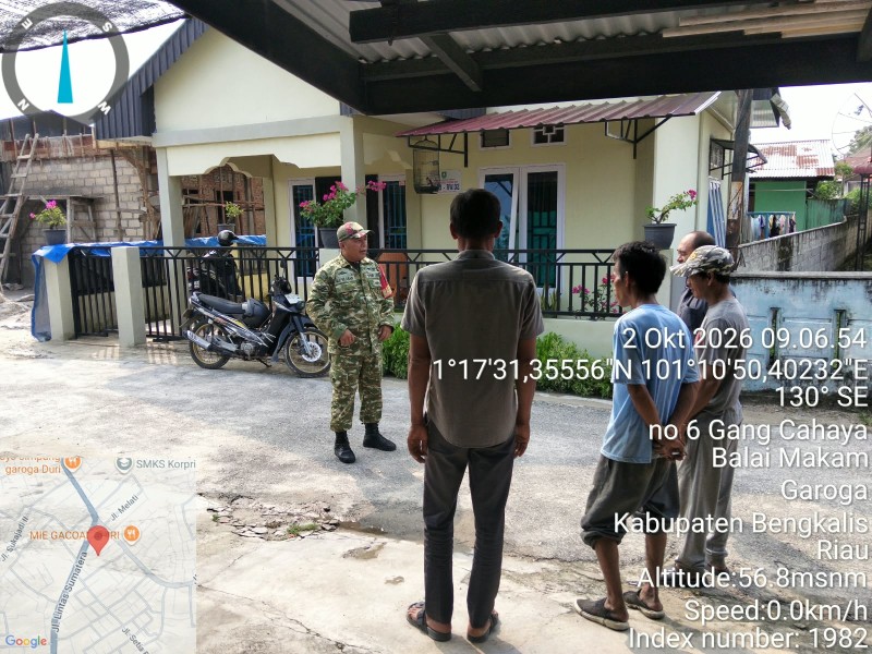 Babinsa Serda Ml. Silaban Berikan Pemahaman Pancasila Kepada Warga Desa Tambusai Batang Dui, Kecamatan Batsol