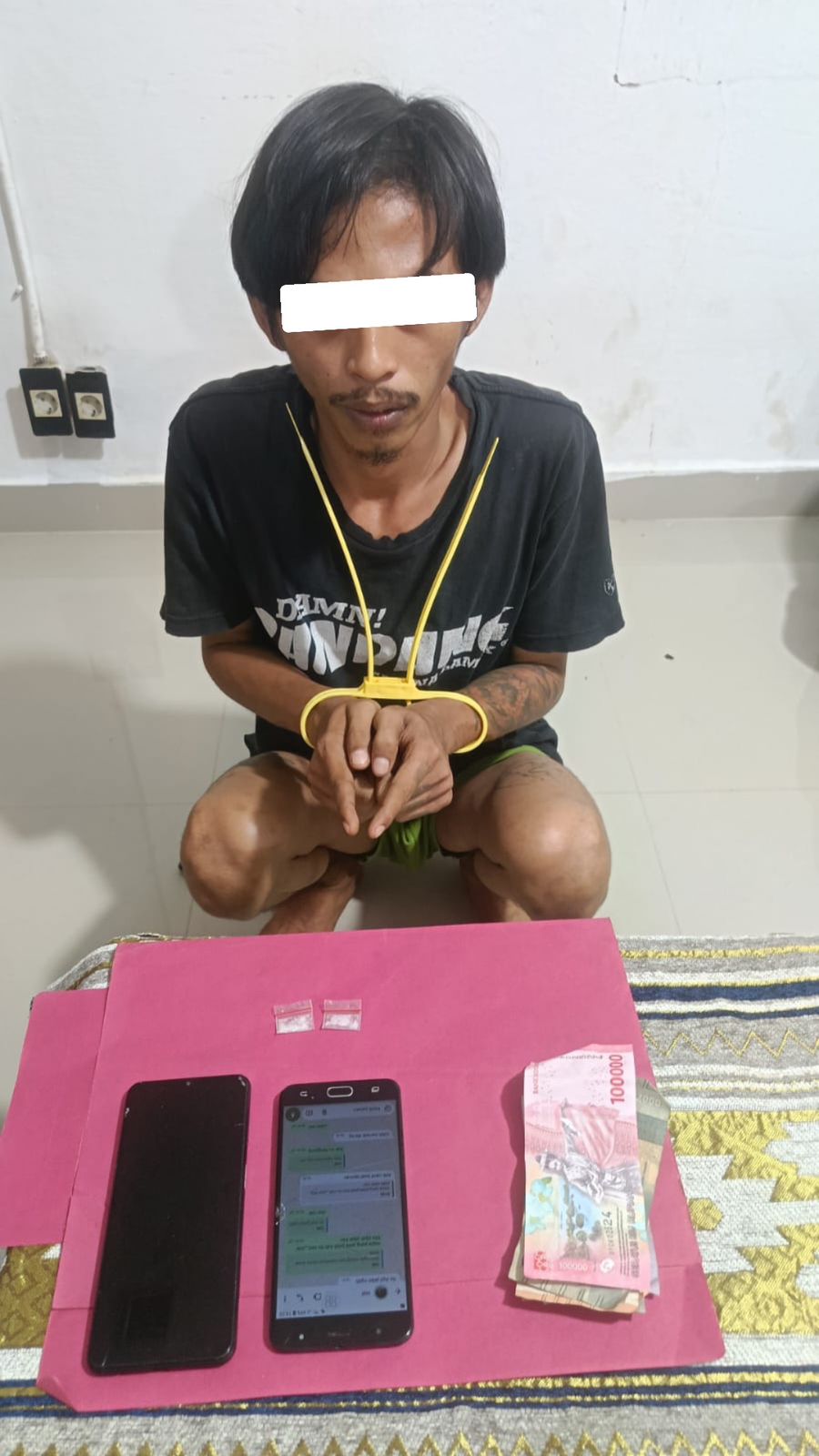 RS Warga Kelurahan Duri Barat Diamankan Bersama 2 Paket Sabu-sabu