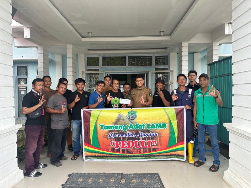 Tameng Mandau, Salurkan Bentuk Kepedulian Kepada Warga Terkena Dampak Musibah Bencana Alam