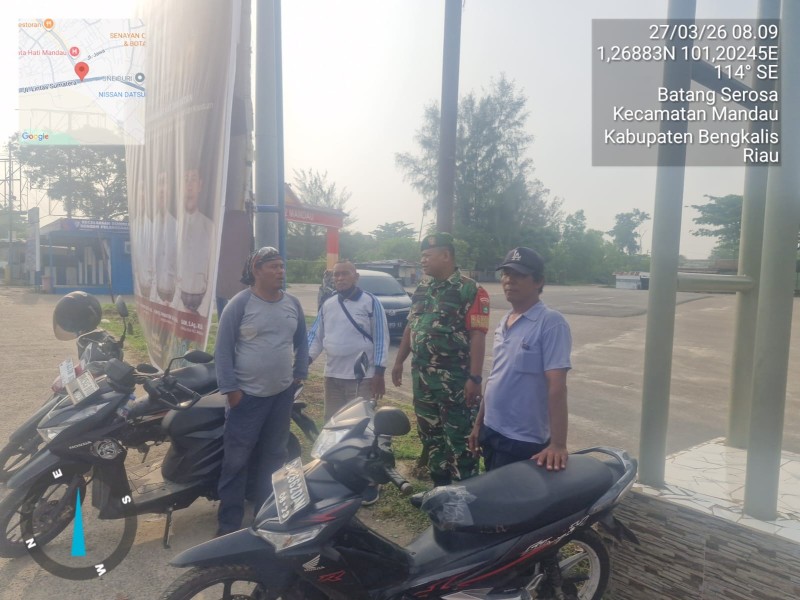 Babinsa Serma Agusliadi Berikan Penyuluhan Pancasila Kepada Warga Batang Serosa, Bengkalis