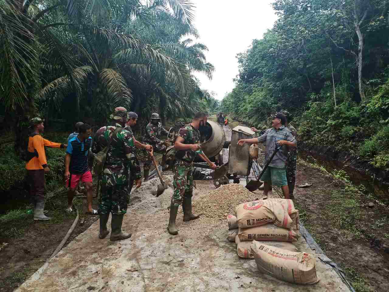 150 Meter Gang Ekonomi, Masuk Dalam Kegiatan TMMD Kodim Bengkalis