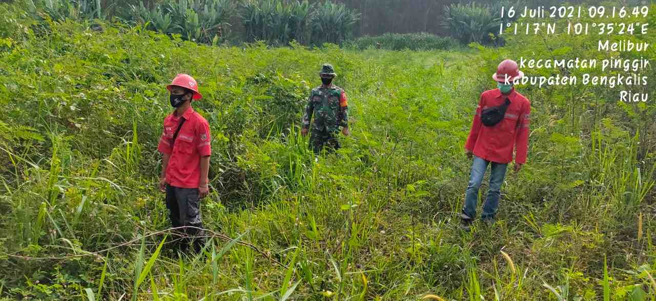 Kopda Bambang Hardoyo Patroli Titik Hot Spot di Desa Melibur