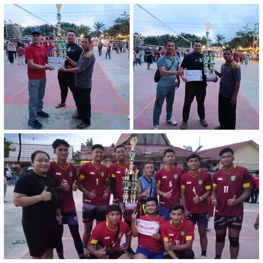 Open Turnamen Volley Kecamatan Batsol Cup I Resmi Ditutup, Desa Petani Raih Juara 1