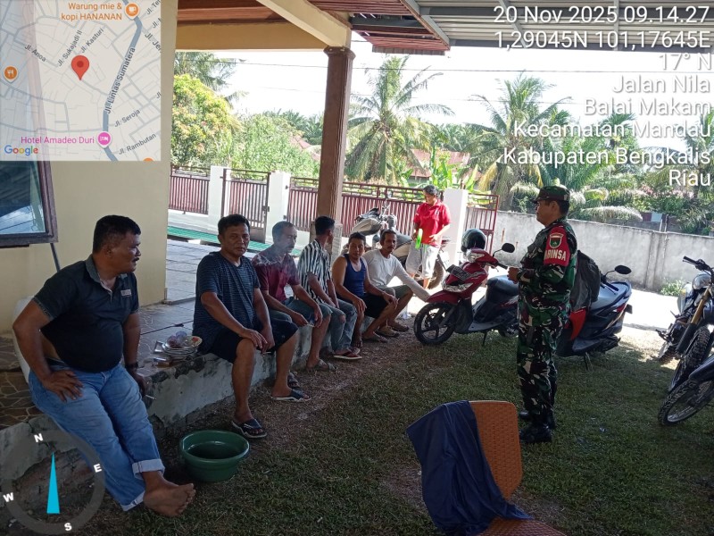 Babinsa Serda Z. Panjaitan Berikan Penyuluhan Pancasila Kepada Warga Desa Balai Makam