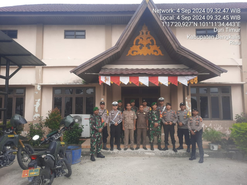 Patroli Bersama Sinergritas TNI-Polri di Wilayah Kecamatan Mandau