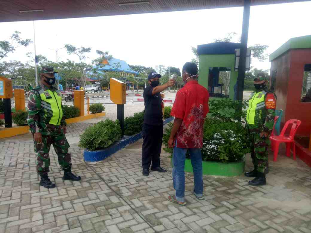 Peltu Jefri Dian Himbau Protokol Kesehatan di Tempat Keramaian Labersa Waterpark