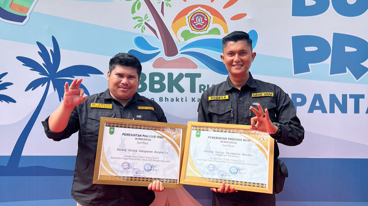 Karang Taruna Mandau Juara I Berprestasi di Tingkat Provinsi Riau