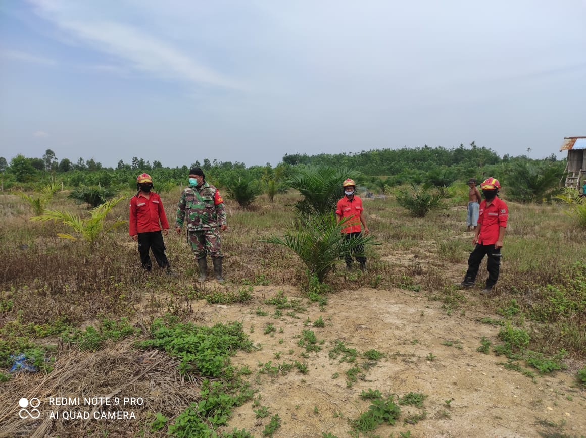 Serda Chandrawan Patroli Karhutla di Desa Tasik Serai, Talang Muandau